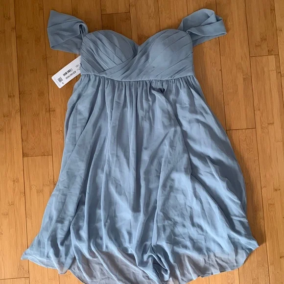 Azazie. Gemma. Chiffon Maternity Dress. - Picture 1 of 5